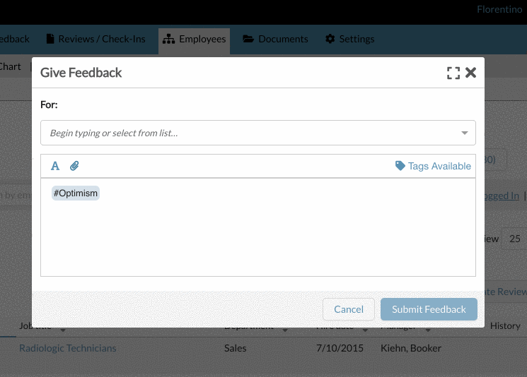 Attaching Tags to Feedback Threads